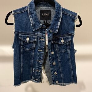 Buffalo David Bitton Dark Blue Denim Vest